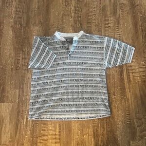 Men's Striped Gray Shirt